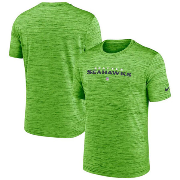 Men's Seattle Seahawks Neon Green Velocity Performance T-Shirt